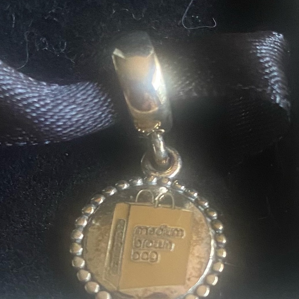Pandora exclusive Bloomingdale’s brown bag charm